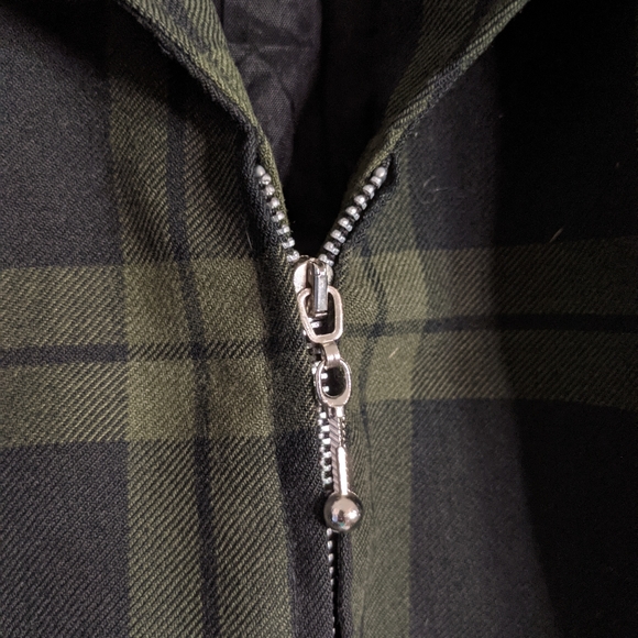 VTG 90's DAILY HABIT Plaid Blazer Zip Front Jacket - Picture 7 of 11